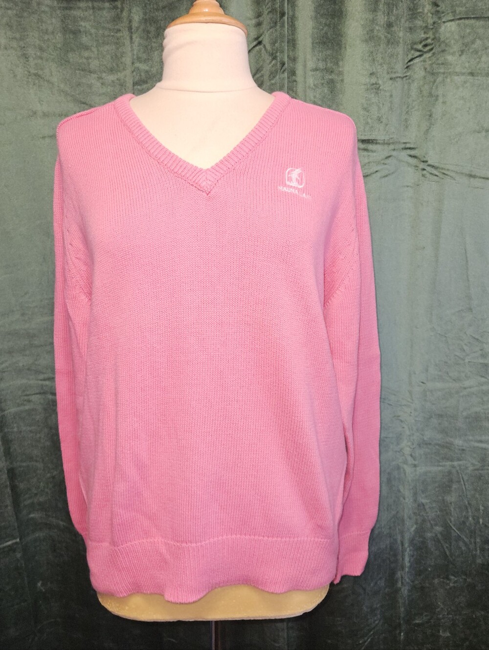 Vintage Pringle Of Scotland Golf Sweater V Neck Mauna Lani Resort Hawaii